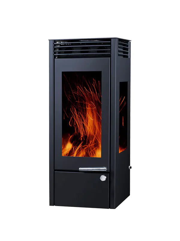 IRM04-Three-sided glass Wood Burning Stove